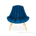 Brigitte Navy Lounge -stoel